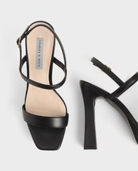 CHARLES & KEITH - Giày cao gót sandals Platform Back Strap