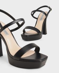 CHARLES & KEITH - Giày cao gót sandals Platform Back Strap