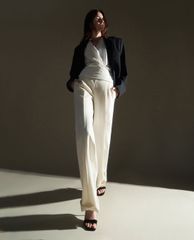 CHARLES & KEITH - Giày cao gót sandals Textured Bow Ankle Strap