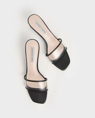 CHARLES & KEITH - Giày cao gót quai ngang Clear Strap
