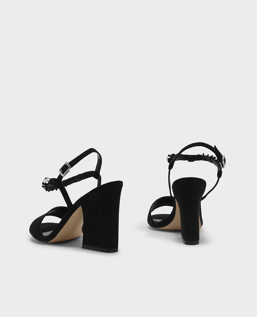 CHARLES & KEITH - Giày cao gót quai ngang Pearl Embellished
