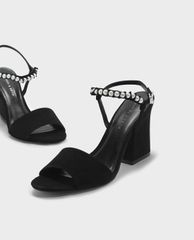 CHARLES & KEITH - Giày cao gót quai ngang Pearl Embellished