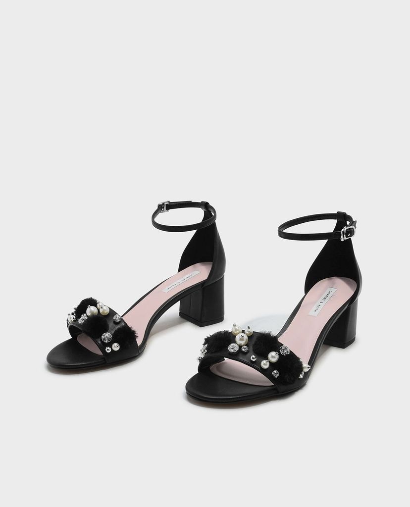 CHARLES & KEITH - Giày cao gót quai ngang Ankle Strap