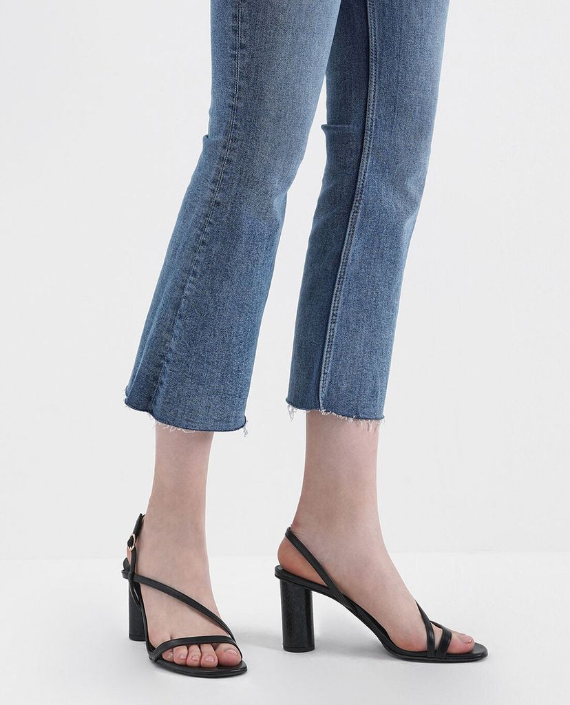 CHARLES & KEITH - Giày cao gót Asymmetric Strap Cylindrical