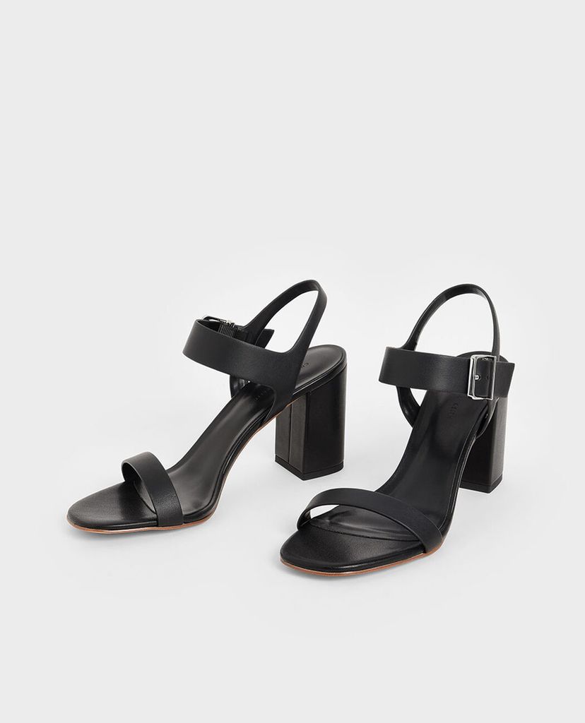CHARLES & KEITH - Giày cao gót quai ngang Block Heel