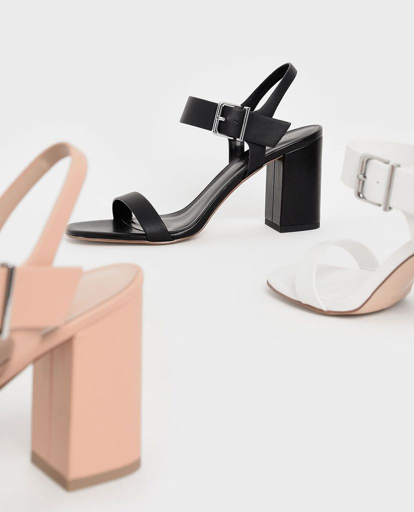 CHARLES & KEITH - Giày cao gót quai ngang Block Heel