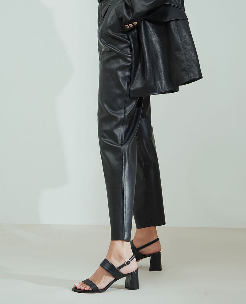 CHARLES & KEITH - Giày sandal cao gót hở mũi Slingback