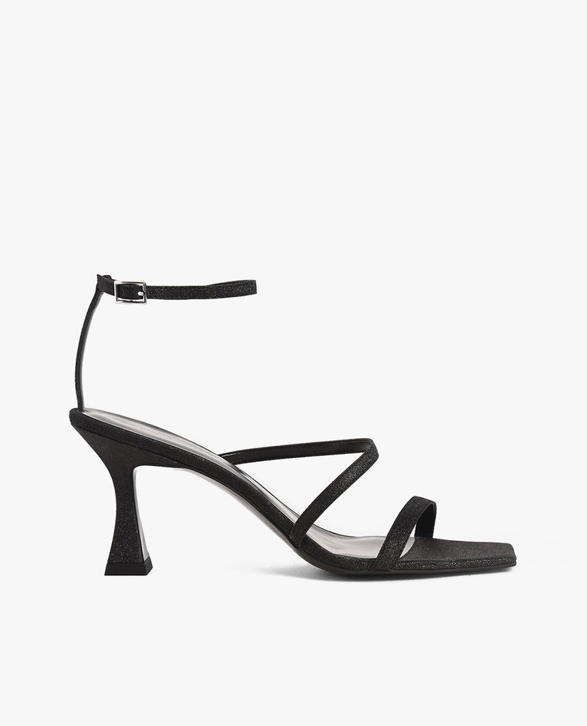 CHARLES & KEITH - Giày sandal cao gót Glitter Sculptural Heel