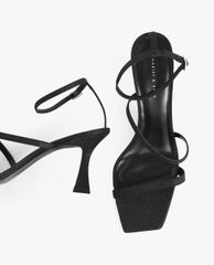 CHARLES & KEITH - Giày sandal cao gót Glitter Sculptural Heel