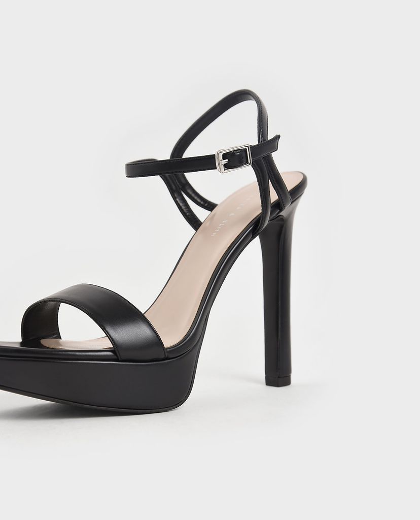 CHARLES & KEITH - Giày cao gót hở mũi quai ngang thời trang