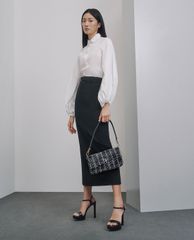 CHARLES & KEITH - Giày cao gót hở mũi quai ngang thời trang