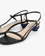 CHARLES & KEITH - Giày sandal cao gót Sculptural Heel Ankle Strap