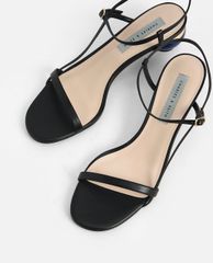 CHARLES & KEITH - Giày sandal cao gót Sculptural Heel Ankle Strap