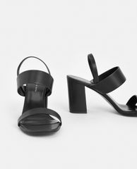CHARLES & KEITH - Giày sandal cao gót Back Strap Block Heel