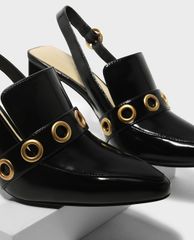 CHARLES & KEITH - Giày cao gót mũi nhọn Rivet Detail Slingback