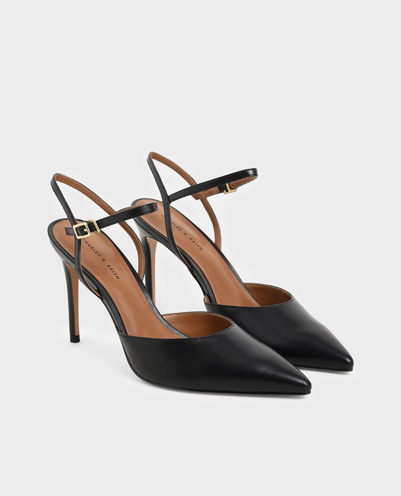 CHARLES & KEITH - Giày cao gót mũi nhọn Pointed Toe Ankle Strap