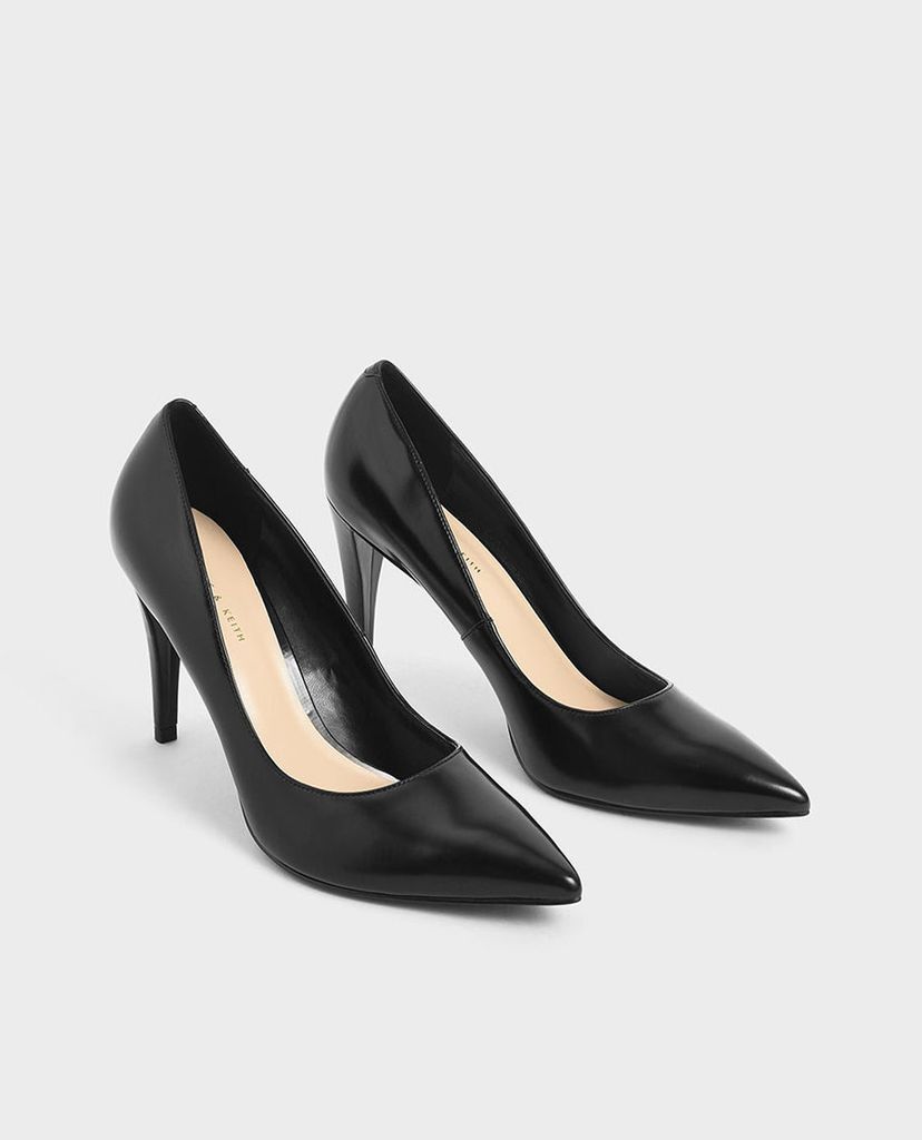 CHARLES & KEITH - Giày cao gót mũi nhọn Patent Pointed Toe Stiletto