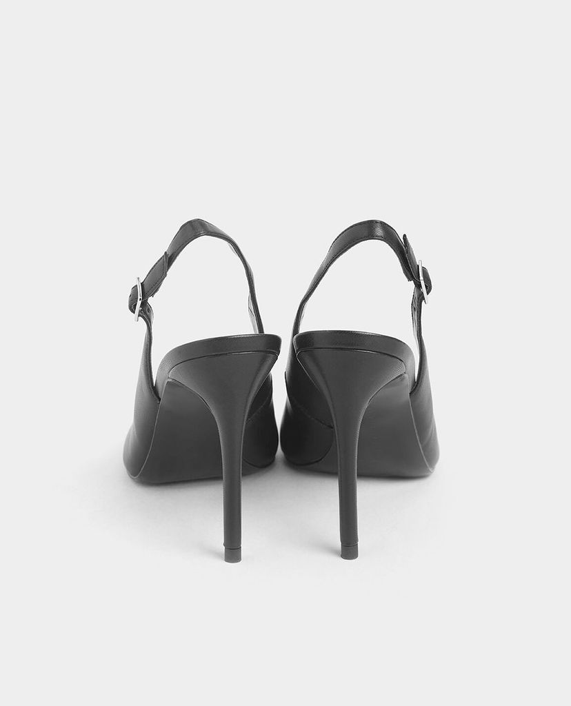 CHARLES & KEITH - Giày cao gót mũi nhọn Stiletto Slingback