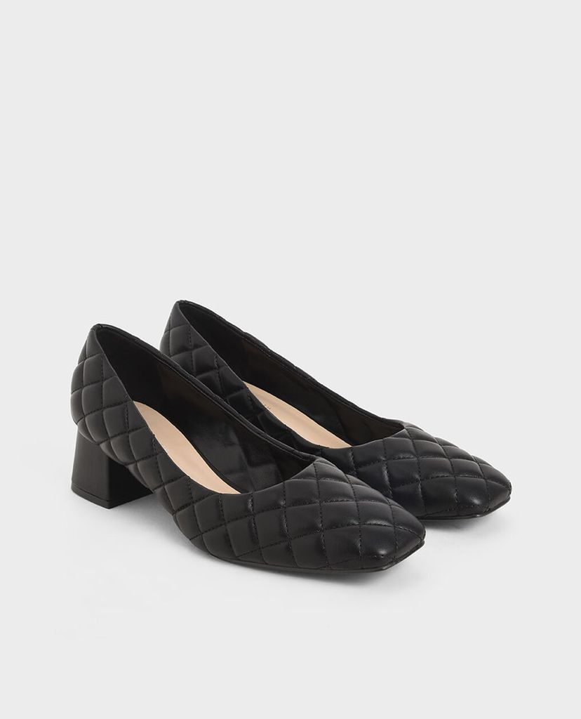 CHARLES & KEITH - Giày cao gót Quilted Pumps