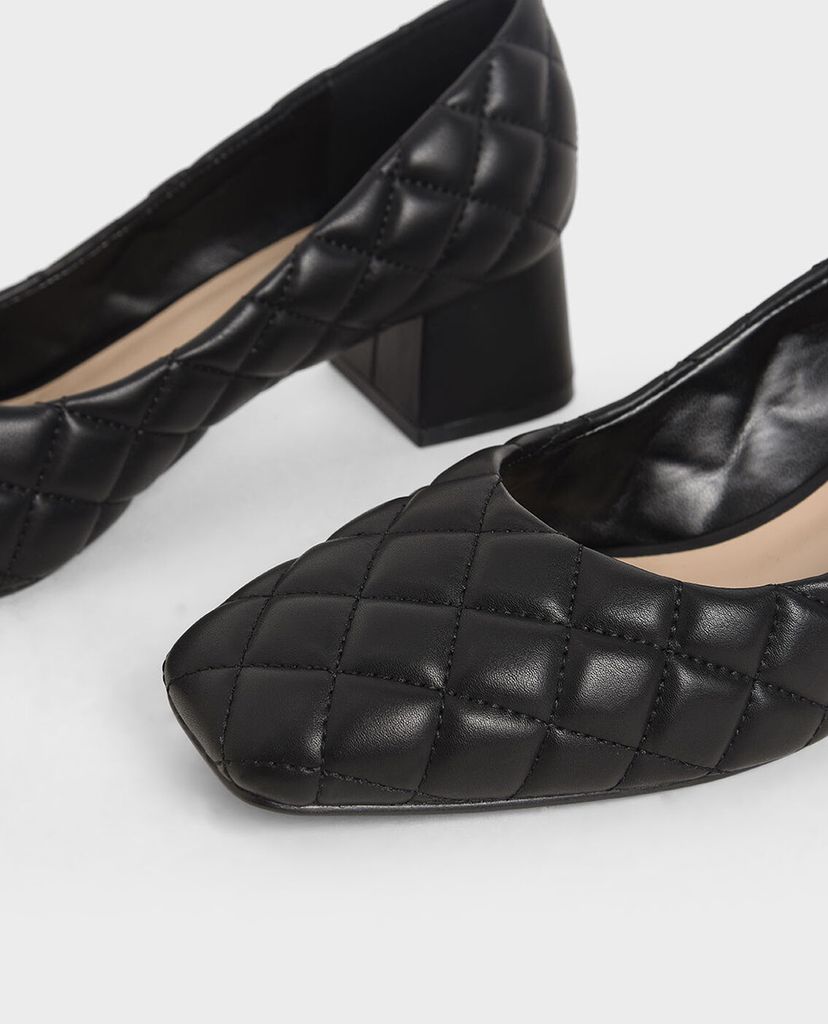 CHARLES & KEITH - Giày cao gót Quilted Pumps
