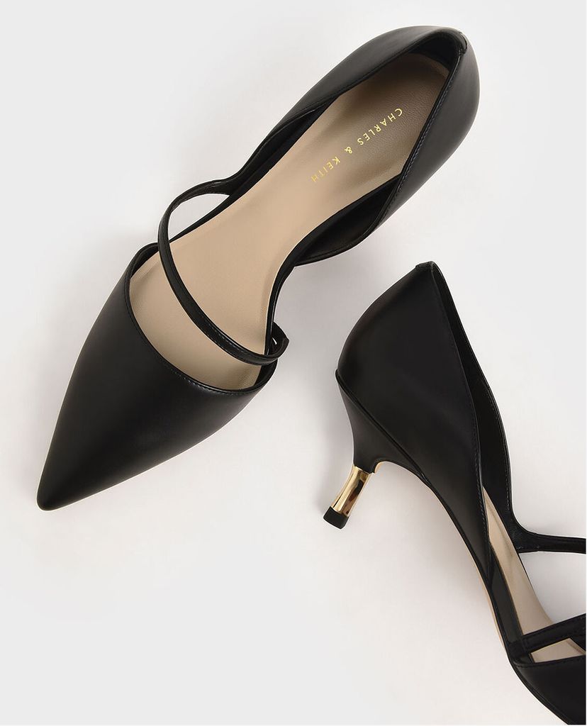 CHARLES & KEITH - Giày cao gót mũi nhọn Asymmetric Strap D Orsay