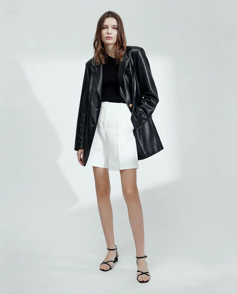 CHARLES & KEITH - Giày sandal cao gót Sculptural Chrome