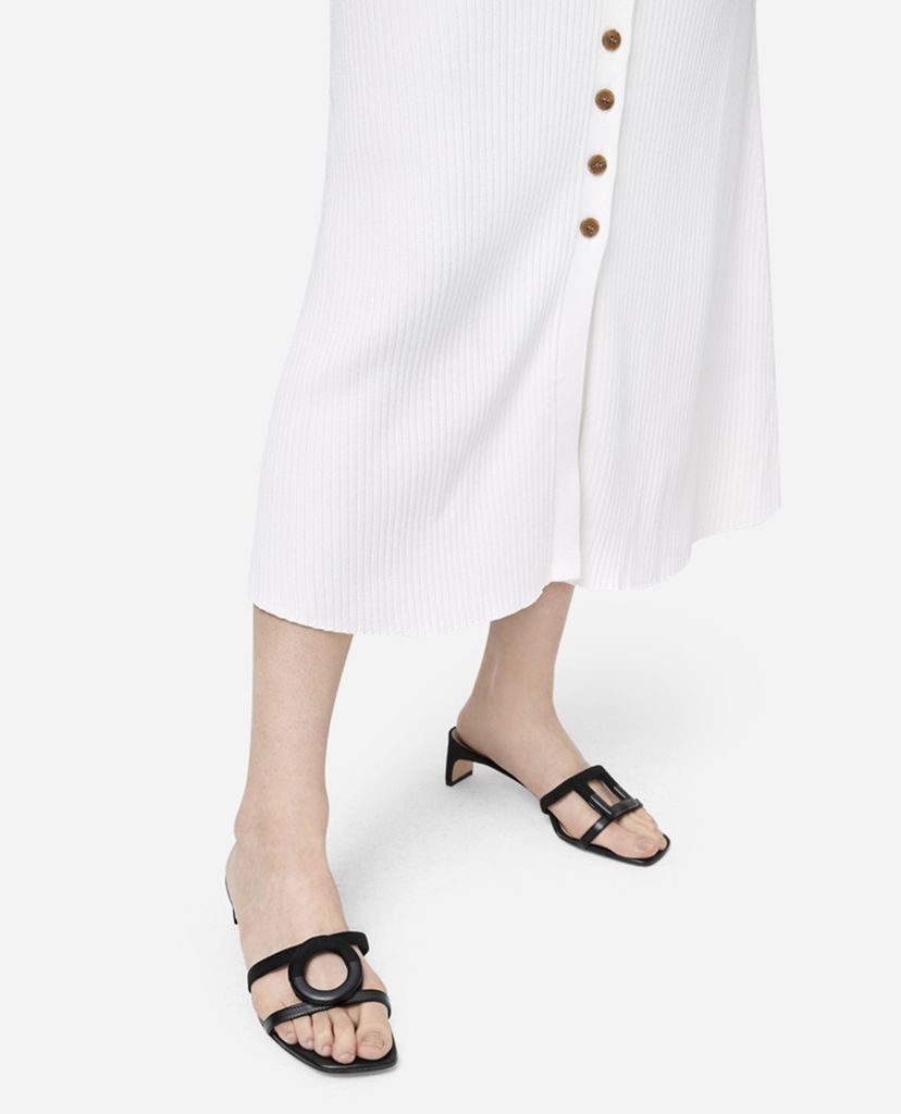 CHARLES & KEITH - Giày sandal cao gót hở mũi Mismatched Blade
