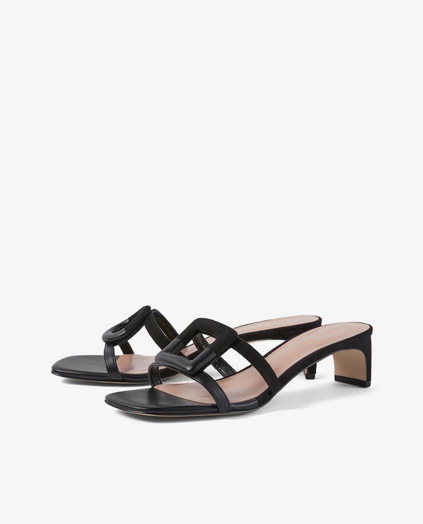 CHARLES & KEITH - Giày sandal cao gót hở mũi Mismatched Blade