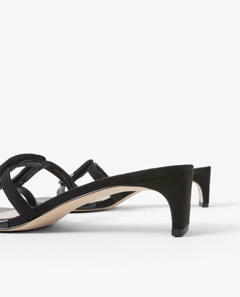 CHARLES & KEITH - Giày sandal cao gót hở mũi Mismatched Blade