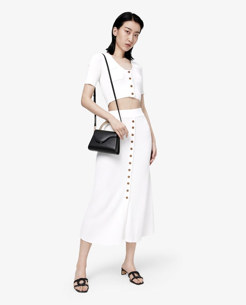 CHARLES & KEITH - Giày sandal cao gót hở mũi Mismatched Blade
