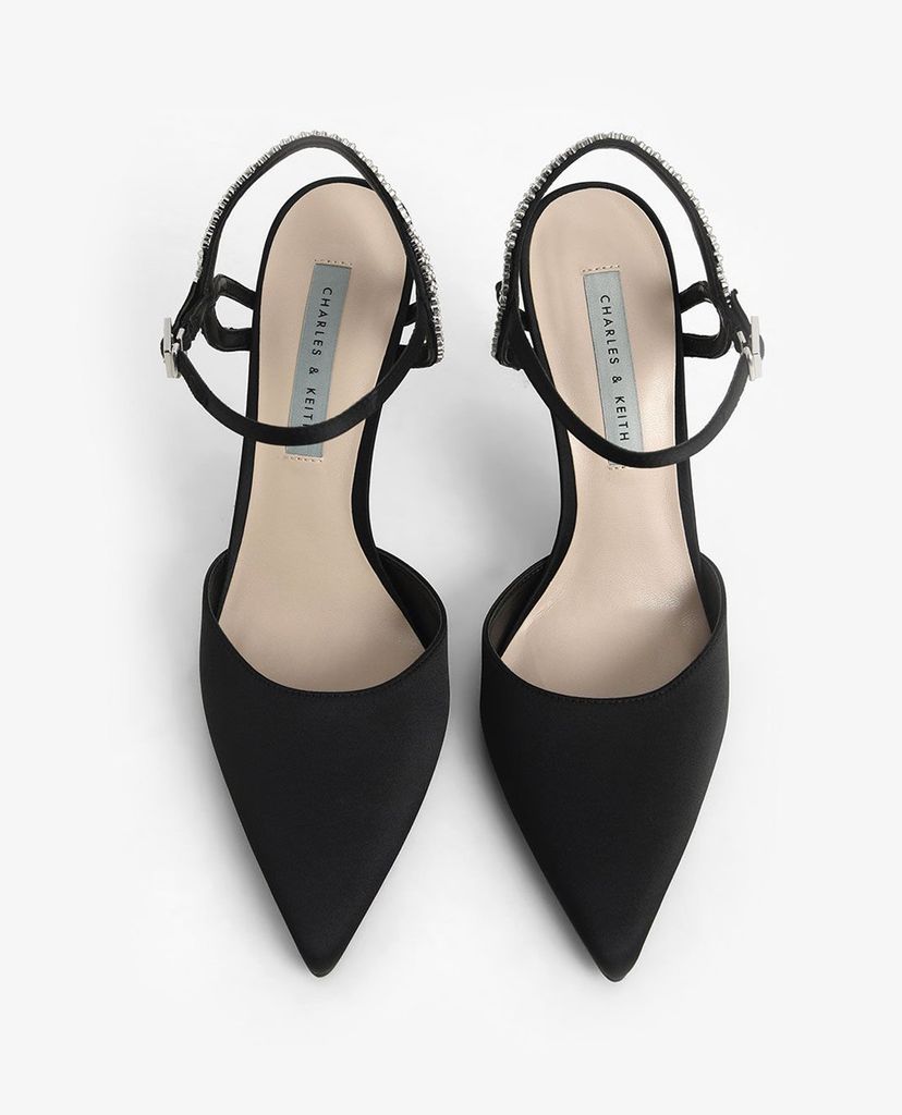 CHARLES & KEITH - Giày cao gót mũi nhọn quai mảnh thanh lịch
