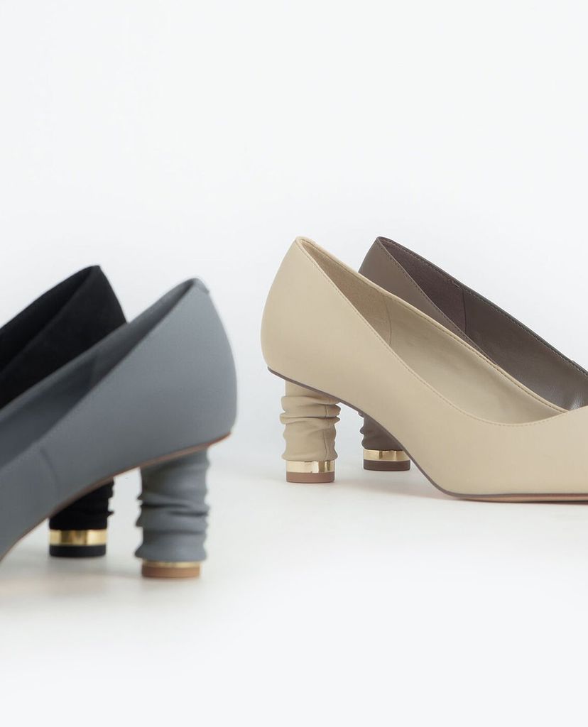 CHARLES & KEITH - Giày cao gót mũi nhọn Cylindrical Heel Pointed Toe
