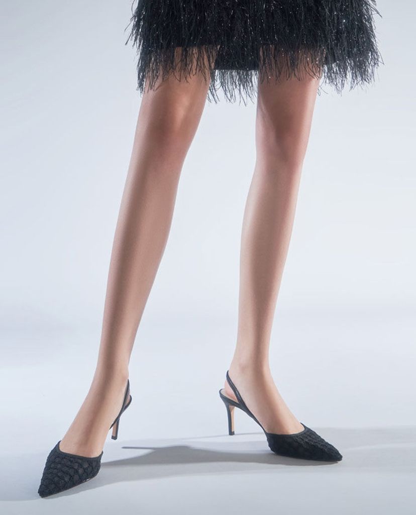 CHARLES & KEITH - Giày cao gót mũi nhọn Lace Slingback
