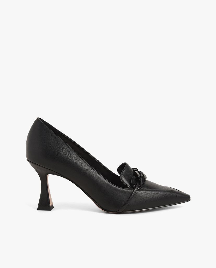 CHARLES & KEITH - Giày cao gót mũi nhọn Chain Embellished Loafer
