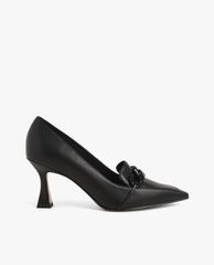 CHARLES & KEITH - Giày cao gót mũi nhọn Chain Embellished Loafer