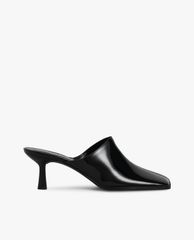 CHARLES & KEITH - Giày cao gót mũi tròn Covered Mules