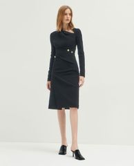 CHARLES & KEITH - Giày cao gót mũi tròn Covered Mules