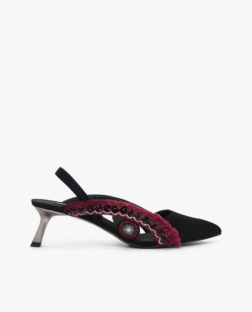 CHARLES & KEITH - Giày cao gót mũi nhọn Eye Detail Embellished
