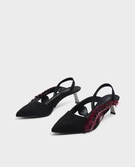 CHARLES & KEITH - Giày cao gót mũi nhọn Eye Detail Embellished