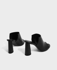 CHARLES & KEITH - Giày cao gót hở mũi đế trụ Sculptual
