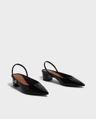 CHARLES & KEITH - Giày cao gót mũi nhọn đế trụ Pointed Slingback