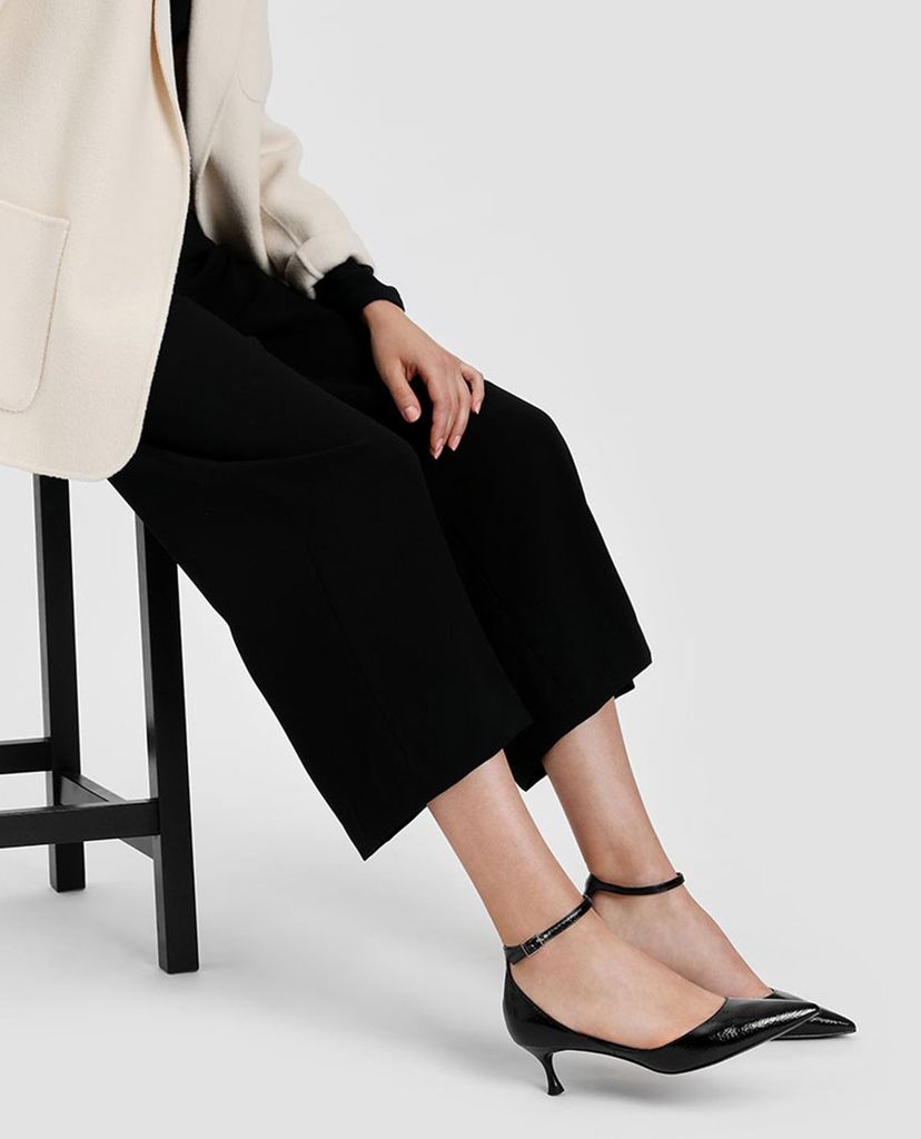 CHARLES & KEITH - Giày cao gót mũi nhọn Bronze Metallic