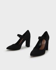CHARLES & KEITH - Giày cao gót mũi nhọn đế trụ Block Heel