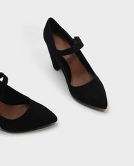 CHARLES & KEITH - Giày cao gót mũi nhọn đế trụ Block Heel