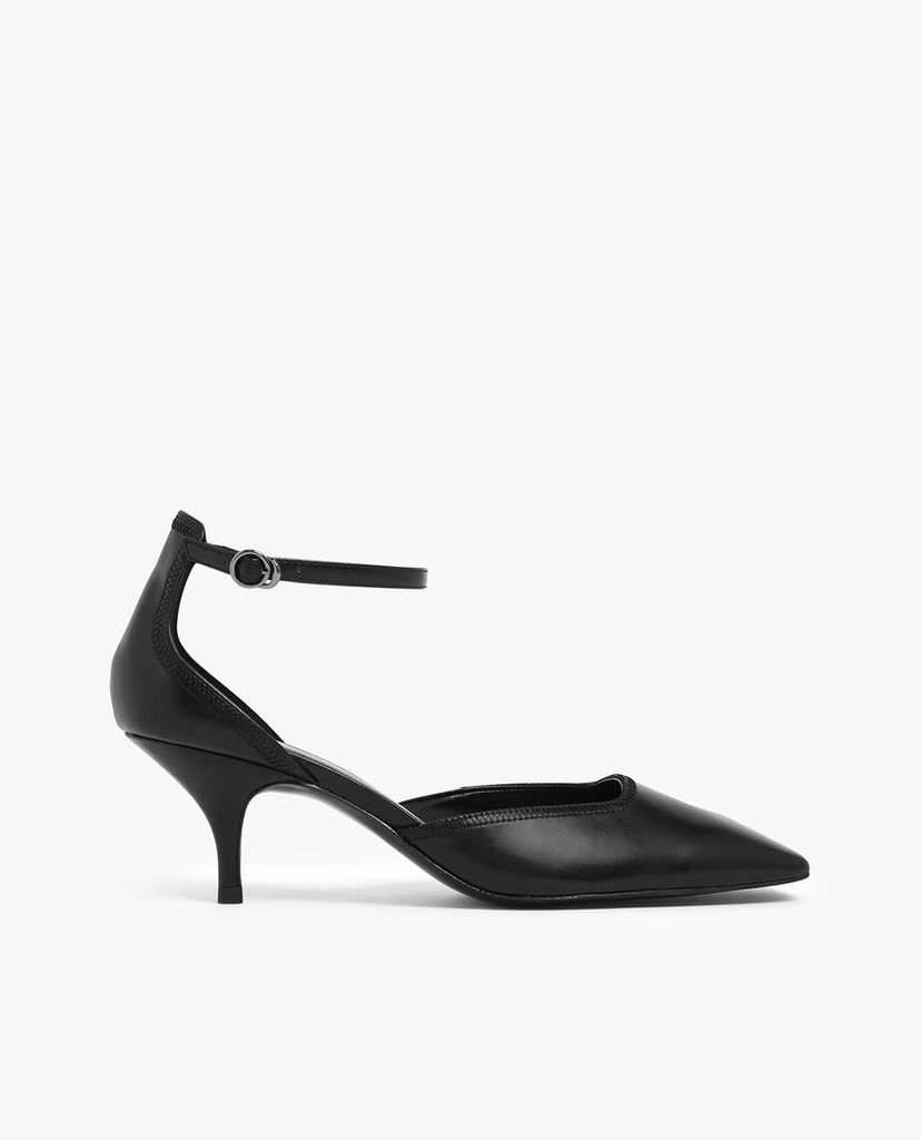 CHARLES & KEITH - Giày cao gót mũi vuông Stitch Detail D Orsay
