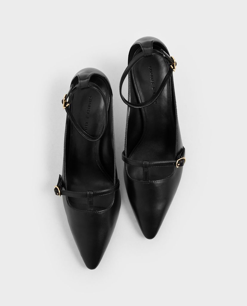 CHARLES & KEITH - Giày cao gót mũi nhọn thời trang