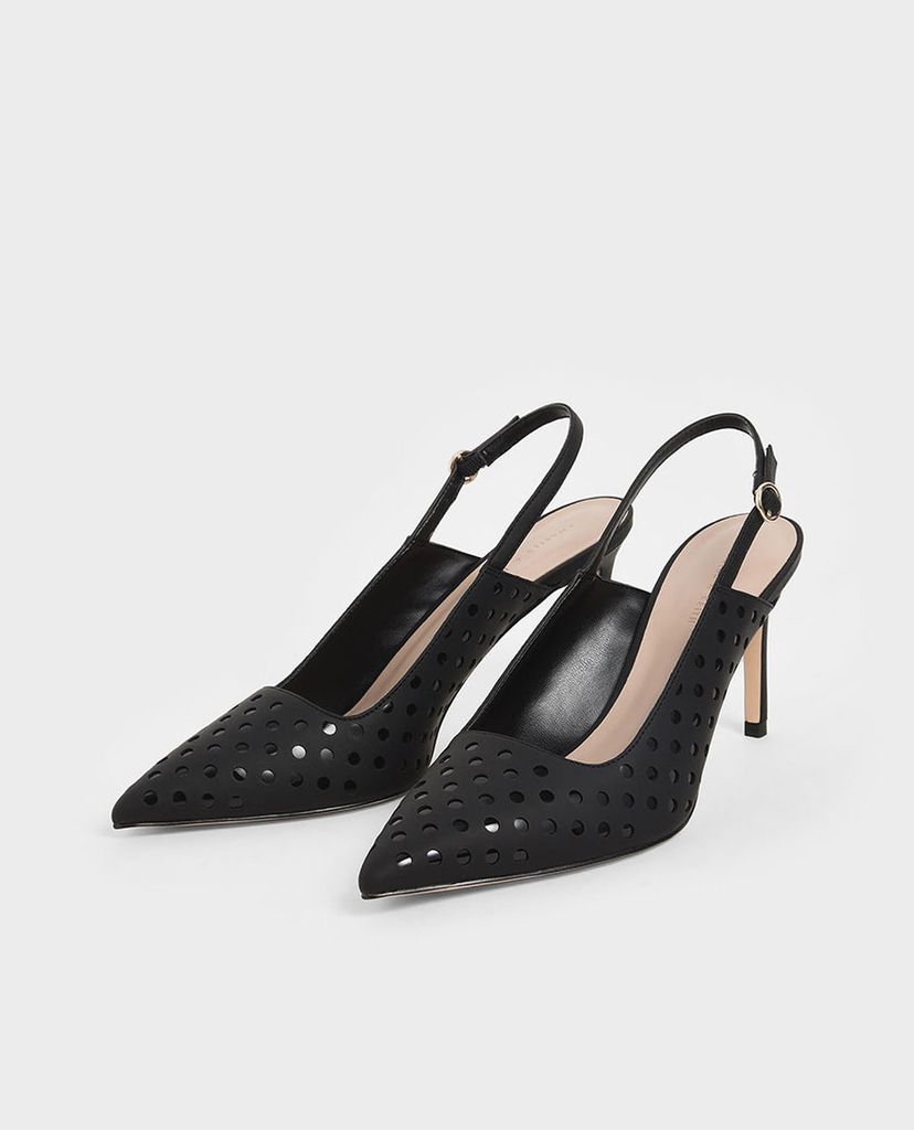 CHARLES & KEITH - Giày cao gót mũi nhọn Pointed Toe Slingback Pumps