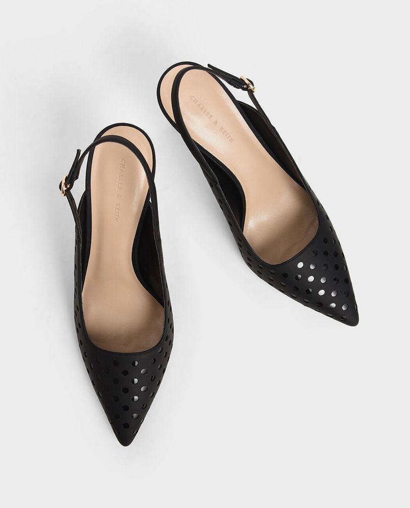 CHARLES & KEITH - Giày cao gót mũi nhọn Pointed Toe Slingback Pumps
