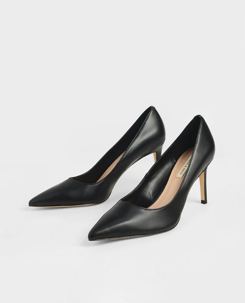 CHARLES & KEITH - Giày cao gót mũi nhọn Glitter Stiletto Pumps