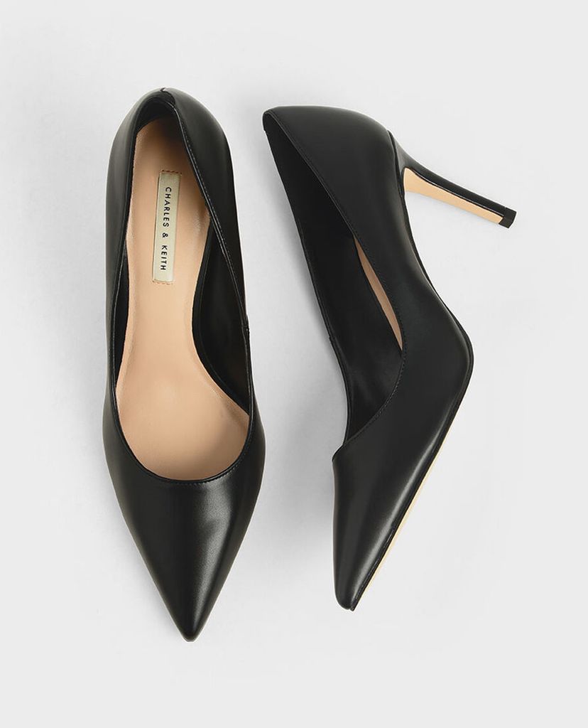 CHARLES & KEITH - Giày cao gót mũi nhọn Glitter Stiletto Pumps